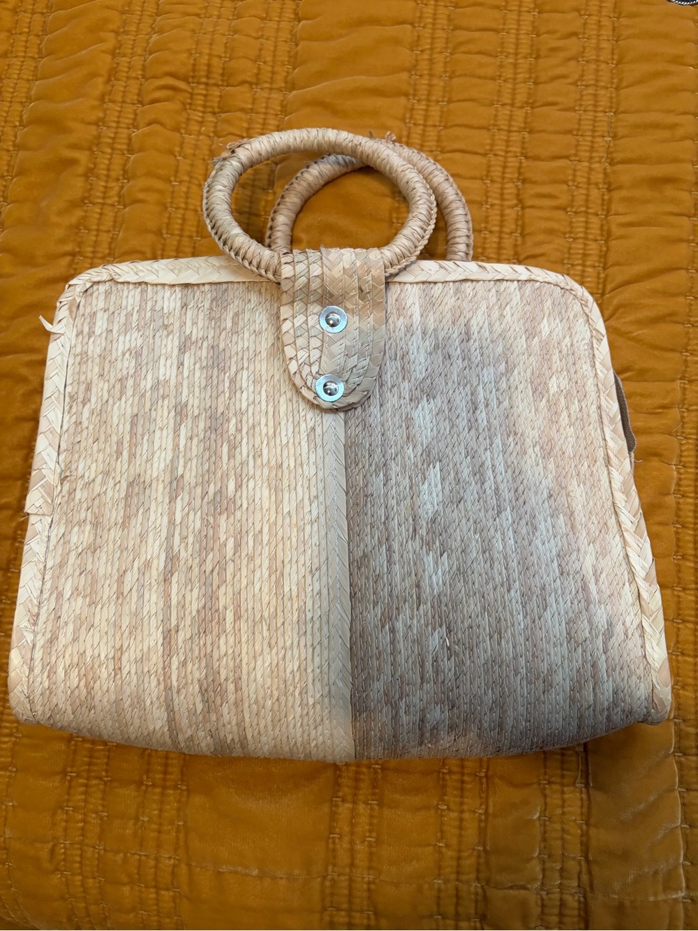 Woven Straw Tote Bag in Natural Beige – Casual Women’s Handbag